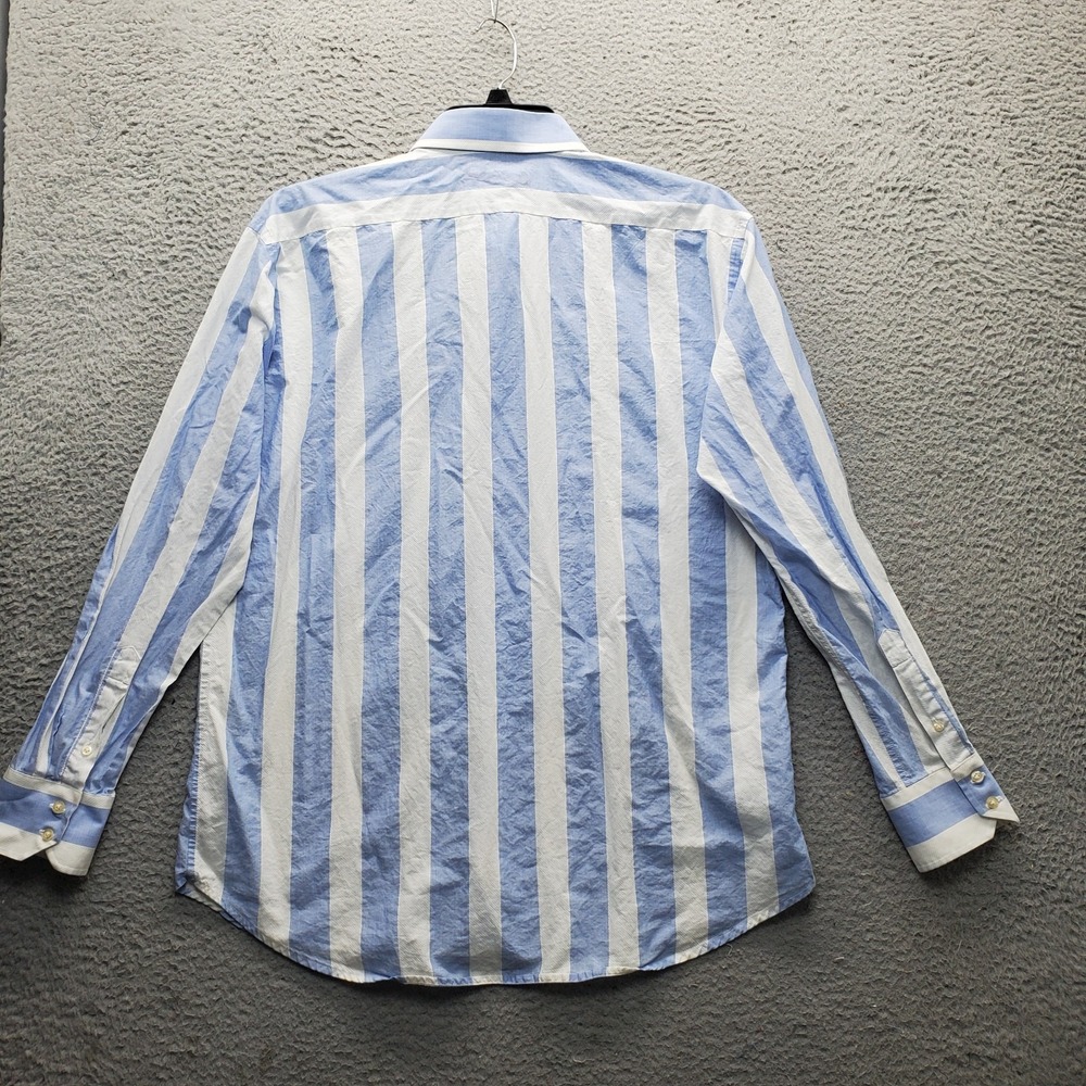 Robert Graham Dress Shirt Mens XL Multi Striped Barrel Cuff Collared Button Up - Picture 2 of 8
